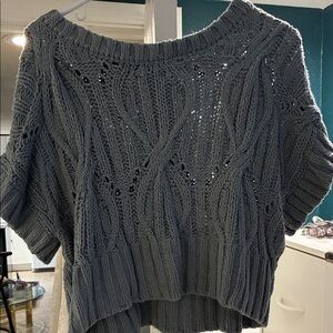 By Together Charcoal Off-the-Shoulder Sweater